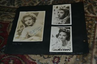 HOLLYWOOD RARE EVELYN KEYES SIGNED 1944 PHOTO GONE WITH THE WIND SUELLEN O ' HARA 3