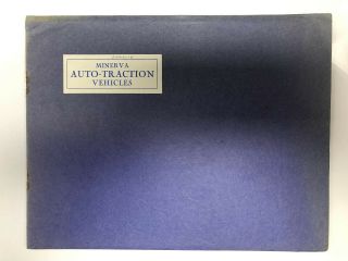 Minerva Auto Traction Commercial Passenger Vehicles Sales Brochure - 1924? Rare