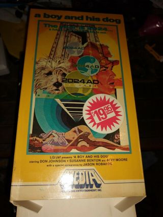 Vhs A Boy And His Dog Vintage 1982 Media Video All Flaps Rare Don Johnson Cult