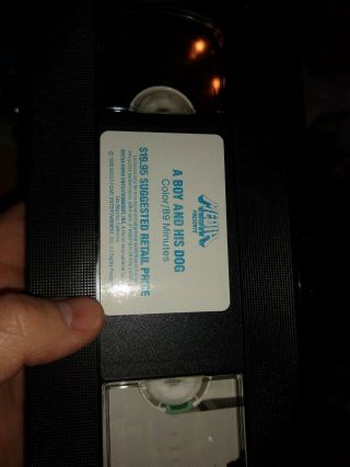VHS A BOY AND HIS DOG Vintage 1982 MEDIA VIDEO All Flaps RARE Don Johnson CULT 2