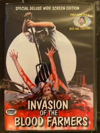 Invasion Of The Blood Farmers Dvd Rare Oop Slasher Horror Cult Retromedia Ray