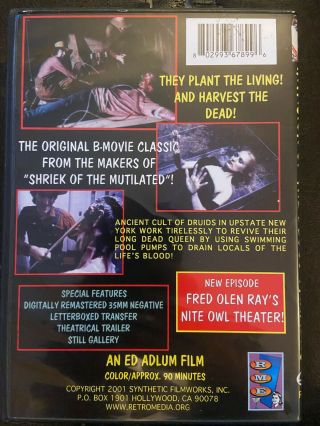 Invasion of the Blood Farmers DVD rare oop slasher horror cult Retromedia Ray 2