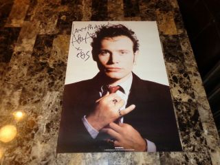 Adam Ant Rare Authentic Hand Signed Promo Poster Autographed 3