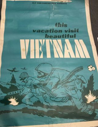 Scarce 1966 Anti - War Poster 
