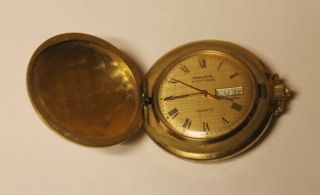 Vintage Bulova Accutron Tuning Fork Hunter Case Pocket Watch