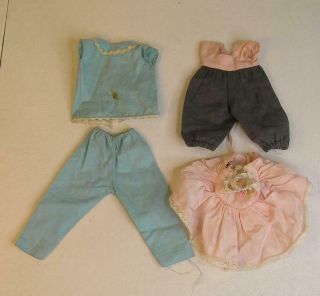 Vintage Vogue Ginny 2 Pants Outfits & Madame Alexander Cissette Dress - Good - Stain