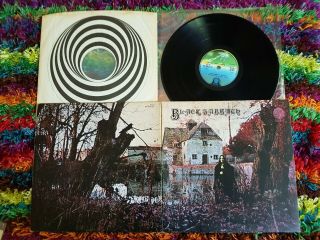 Black Sabbath 1st Lp Rare Spaceship Label Vertigo Lp Vo6,  Spiral Inner Sleeve