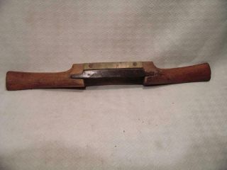 Antique 12.  5 " Long Wooden Spokeshave With 1/2 " Wide Blade,  Maine Estate Find.