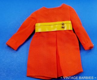 Skipper Doll Pants N Pinafore 1971 Orange Dress Vintage 1960 