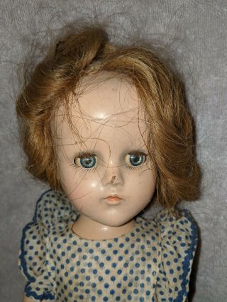 14 " Tall Vintage Arranbee R&b Nancy Lee Composition Doll To Restore