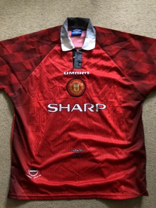 Manchester United Football Shirt Rare Umbro Xl Official