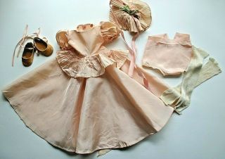 Vintage Doll Clothing Taffeta Dress 1950 
