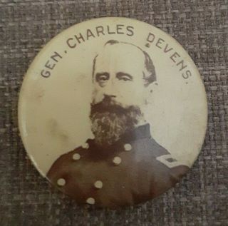 Antique Civil War Pin General Charles Devens