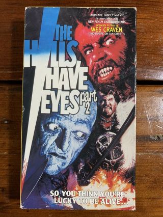 The Hills Have Eyes Part 2 Vhs Republic Horror Sov Savage Cannibals Rare Cult