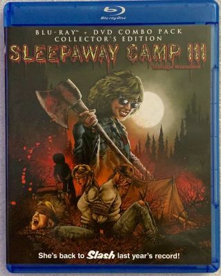 Sleepaway Camp Iii Teenage Wasteland Collectors Ed Blu Ray Dvd 2 Disc Rare Oop