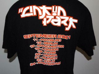 Rare 2 - Sided Linkin Park 2001 Hybrid Theory European Tour Concert L/m T - Shirt