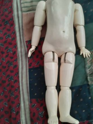 Antique Wooden Doll Body 10 1/2 Inches