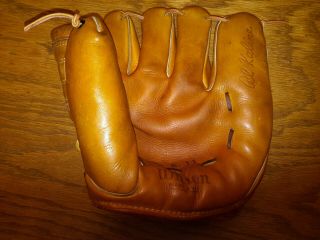 Rare 1950s Al Kaline Wilson Sk 11 Baseball Glove Mitt Detroit Tigers Rht Usa