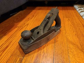 Antique Stanley Rule And Level Co No 36 Smooth Bottom Plane 9 "