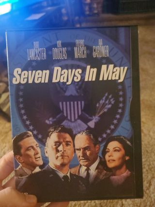 Seven Days In May (dvd,  2000) Oop Mega Rare Burt Lancaster Kirk Douglas