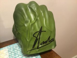 Stan Lee Signed Hulk Green Smash Fist Hand Autographed Avengers Rare 2011