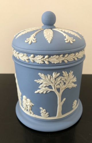 Belle boite poterie jaspée WEDGWOOD Décor antique (Faience porcelaine) 2