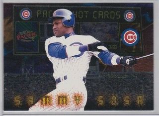 1999 Pacific Hot Cards 4 - Sammy Sosa Rare Serial Numbered 423/500 Sharp