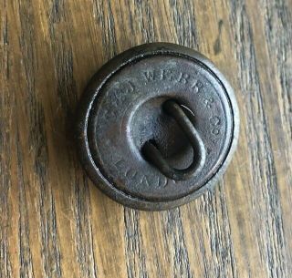 NWMP button,  Saskatchewan,  rare maker 3