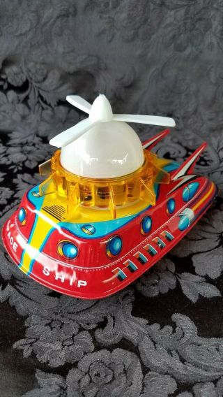 Very Rare Space Ship Tin - Tokyo Playthings Ltd.  Tps Euc 1956 - 1970 Era