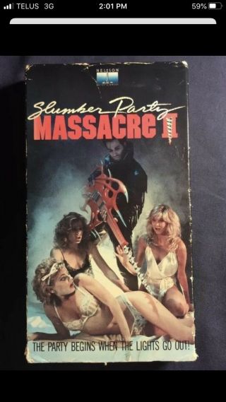 Rare Oop Slumber Party Massacre 2 Vhs Movie 1987 1st Release Horror Slasher