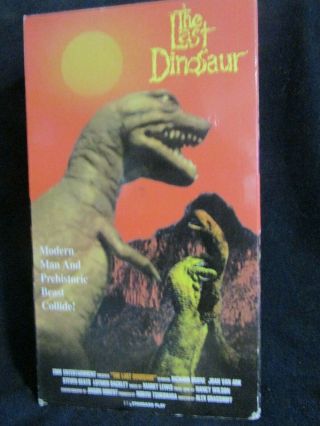 The Last Dinosaur Vhs 1977 Rare Classic Creature Stop - Motion Richard Boone
