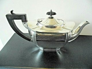 Vintage Silver Plated Teapot With Bakelite Handle And Finial