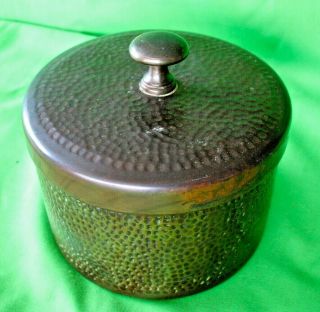 Old Vintage Army & Navy C S L Planished Copper Pipe Tobacco Jar Pot 1934 - 1973