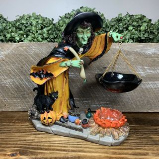 Rare Yankee Candle Witch Green Face Brew Hanging Tart Burner