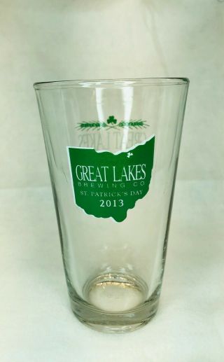 Great Lakes Brewing Co.  Cleveland Ohio Rare 16 Oz Pint Beer Glass