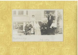 Ny Middletown 1906 Rare Rppc Real Photo Postcard Group Of Elders York