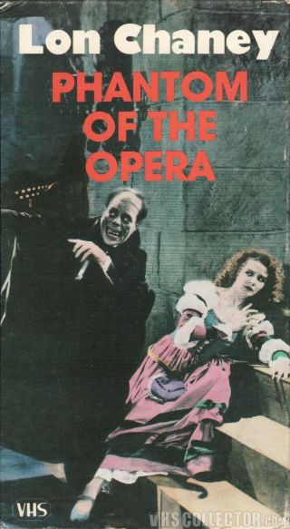 Phantom Of The Opera Vhs Horror Goodtimes Lon Chaney Classic B&w 1925 Rare
