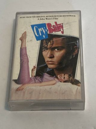 Rare Audio Cassette Tape - Cry Baby - Soundtrack From Movie - John Waters Film