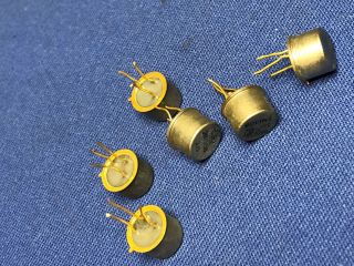 Qty - 1 2n1308 Germanium Transistor To - 5 Short Gold Leads Ti Vintage Rare