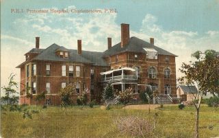 Antique Picture Postcard P.  E.  I.  Protestant Hospital Charlottetown Pei Unposted