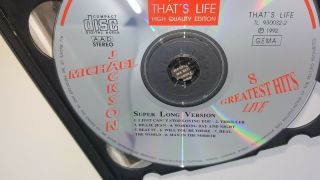 MICHAEL JACKSON Greatest Hits 2 cd Souvenir CD RARE 1992 bukarest That ' s Life 3