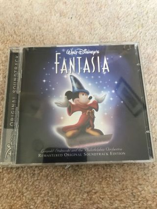 Walt Disney Fantasia Masterpiece 2 Disc Cd Set Leopold Stokowski Soundtrack Rare
