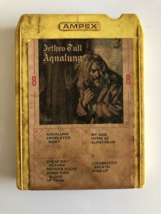 Jethro Tull Aqualung Vintage Rare 8 Track Tape