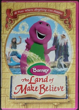 Barney - The Land Of Make Believe (dvd,  2005) Rare Htf 100 Guaranteed