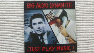 Big Audio Dynamite Just Play Music (rare) Uk Cd Single Incl The Bottom Line