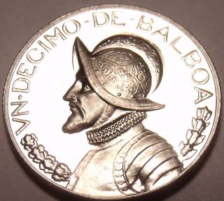 Panama 1/10th Balboa,  1973 Rare Proof Only 17,  000 Minted