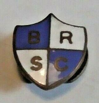 Rare Vintage Enamel Football Pin Badge | Blackburn Rovers Supporters Club Brsc