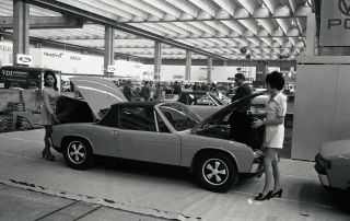 Porsche 914 German Motor Show Dealership Photograph Foto Rare With Model