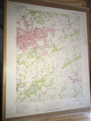 York Pa York County Usgs Topographical Geological Survey Quadrangle Old Map