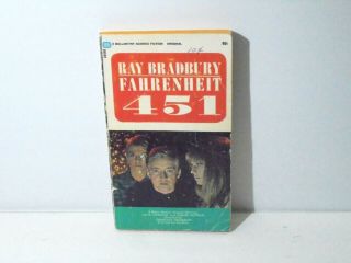 Vintage 1966 Fahrenheit 451 Ray Bradbury Book Movie Tie In Rare Paperback